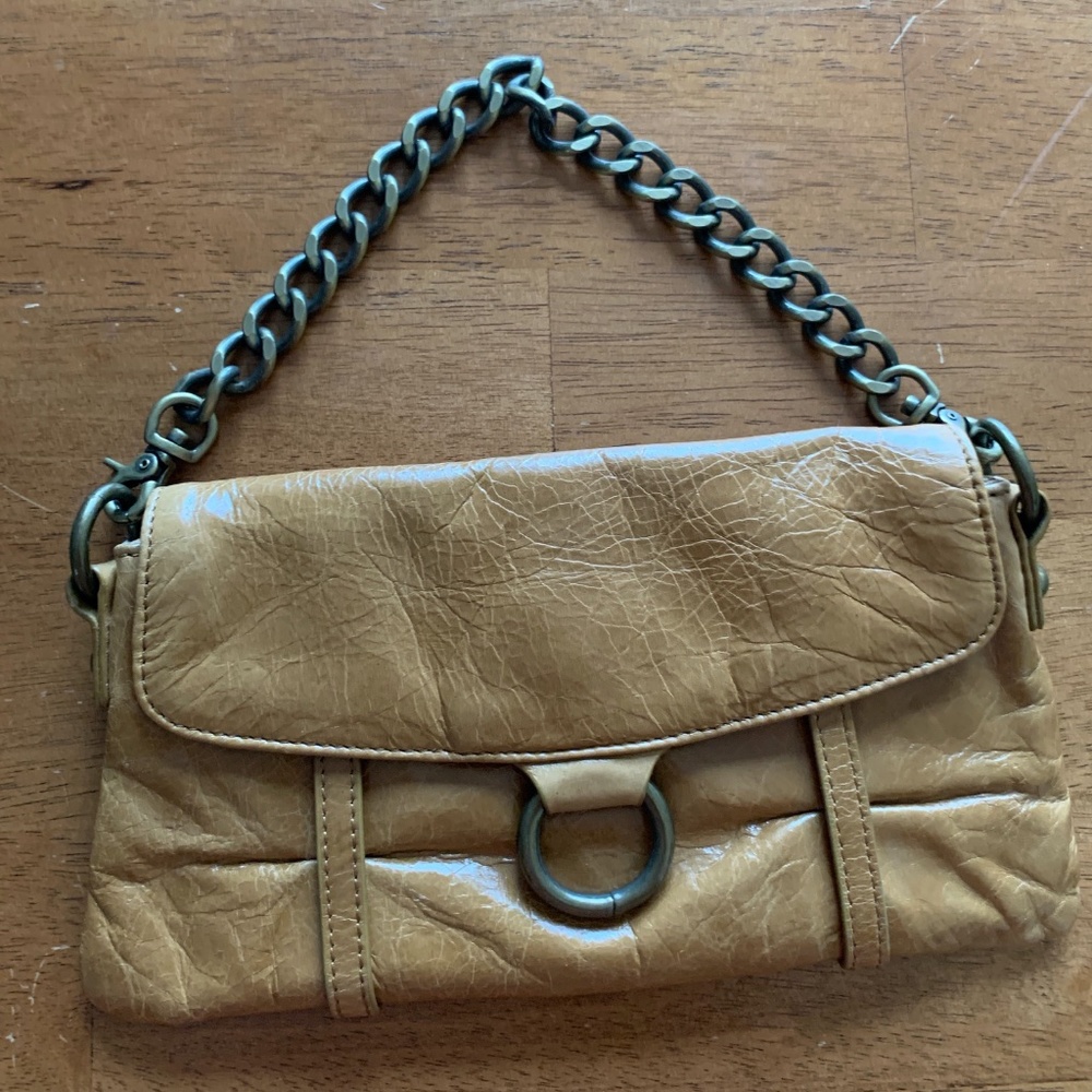 Clutch with chain strap